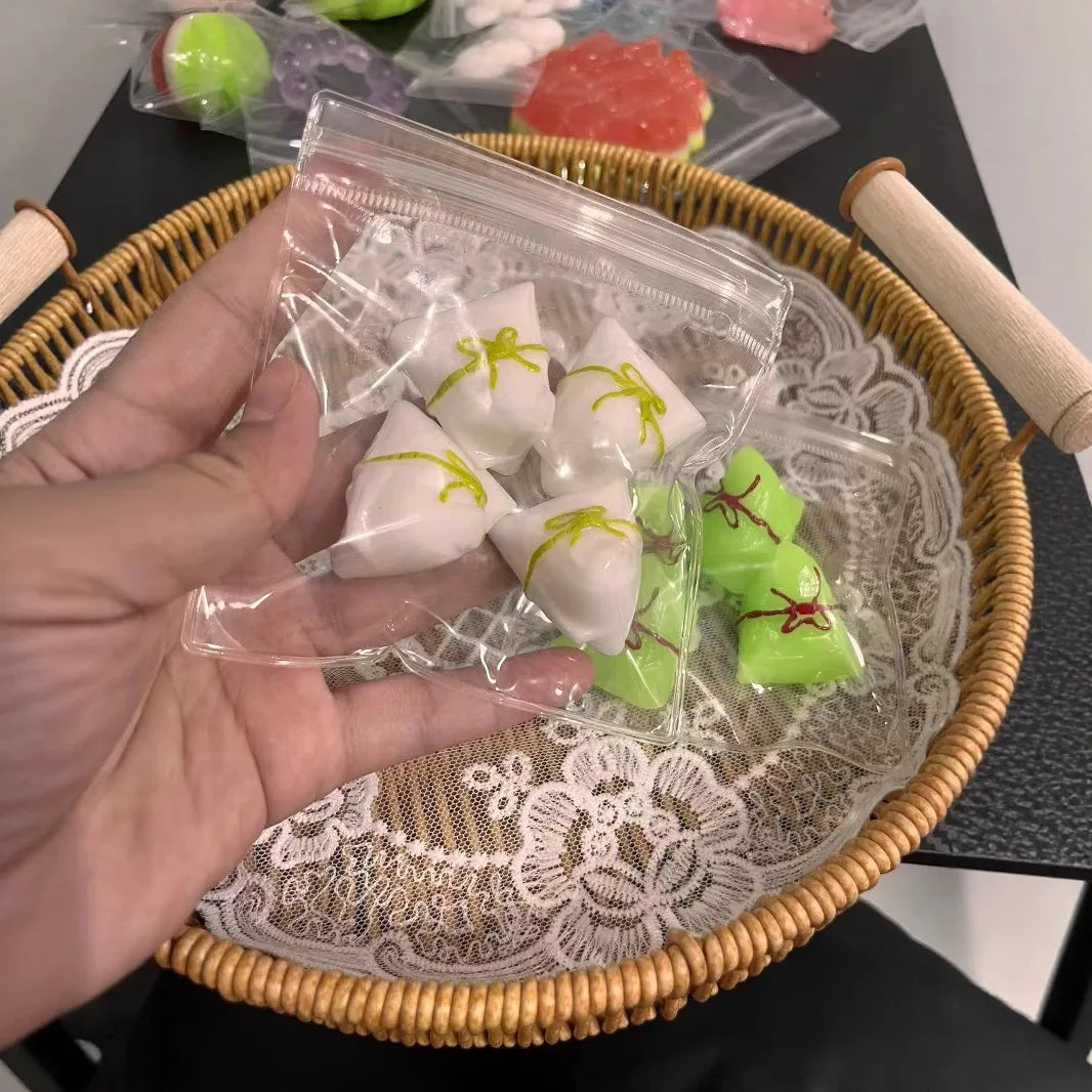 Strawberry Cake & Cheese Soufflé Squishy – Food Squeeze Stress Toy