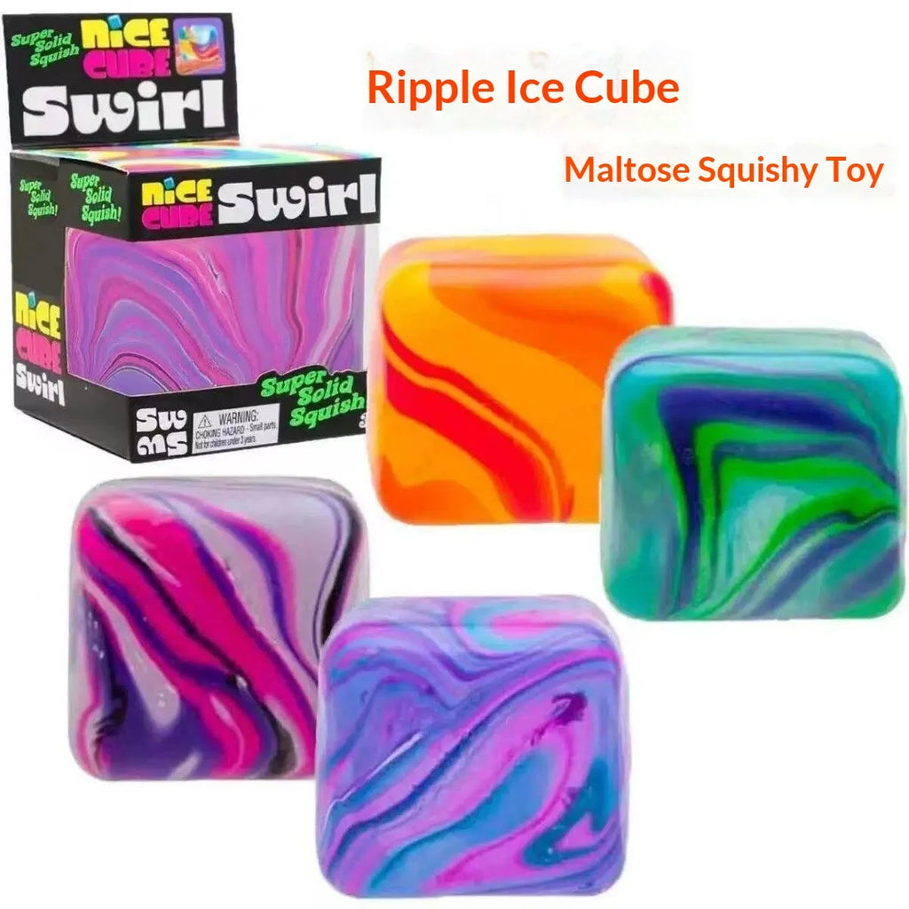 Marbled Ice Cube Squishy Toy