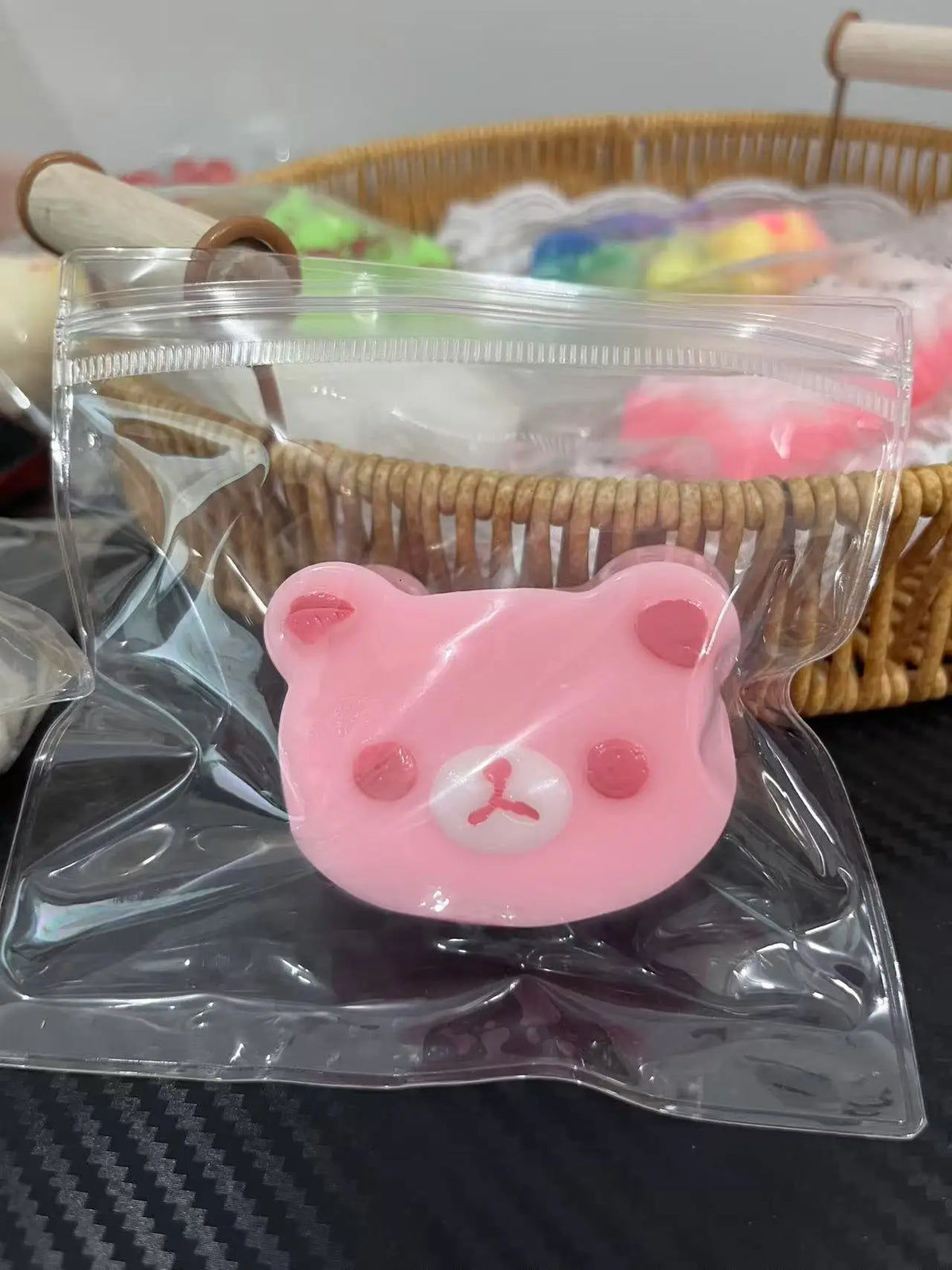 Strawberry Cake & Cheese Soufflé Squishy – Food Squeeze Stress Toy