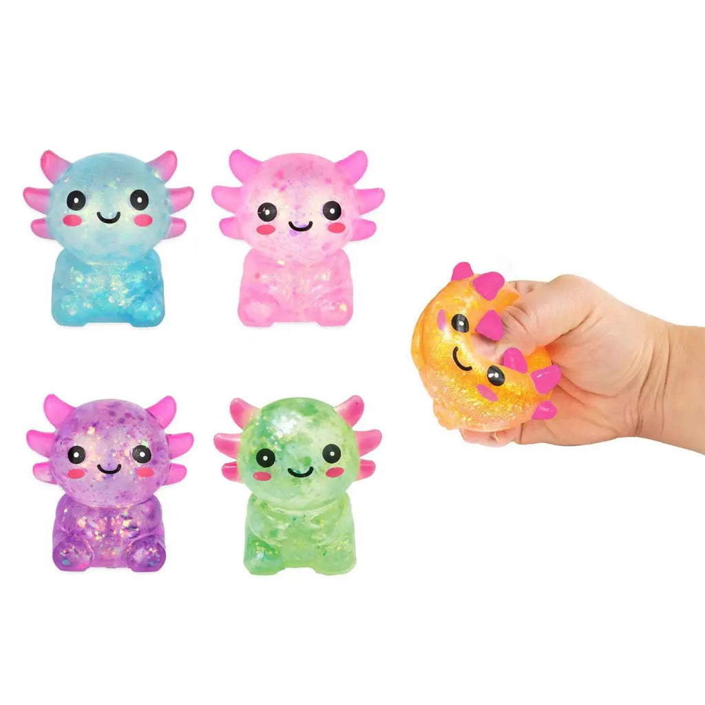 Glitter Salamander Squishy Toy – Sparkly Slow Rise Stress Relief Squeeze