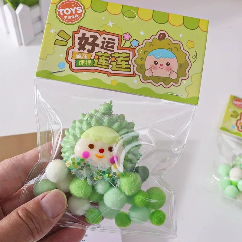 Strawberry Cake & Cheese Soufflé Squishy – Food Squeeze Stress Toy