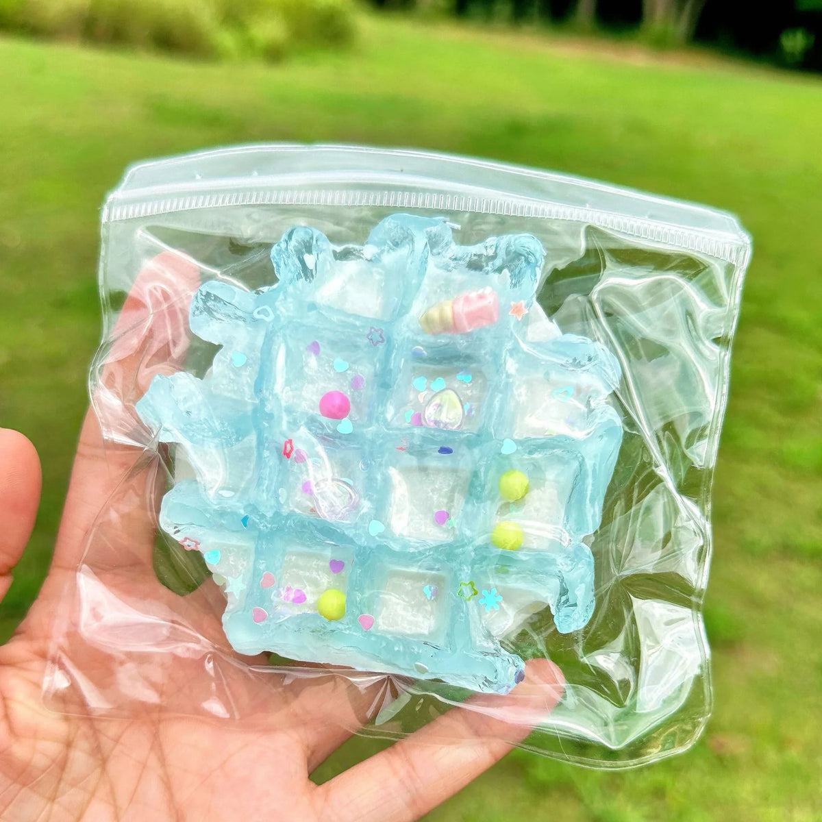 Strawberry Cake & Cheese Soufflé Squishy – Food Squeeze Stress Toy