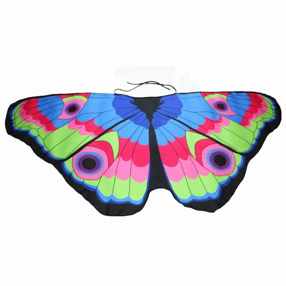 Kids Butterfly Fairy Wings Costume – Elf Angel Cloak for Halloween & Dress-Up