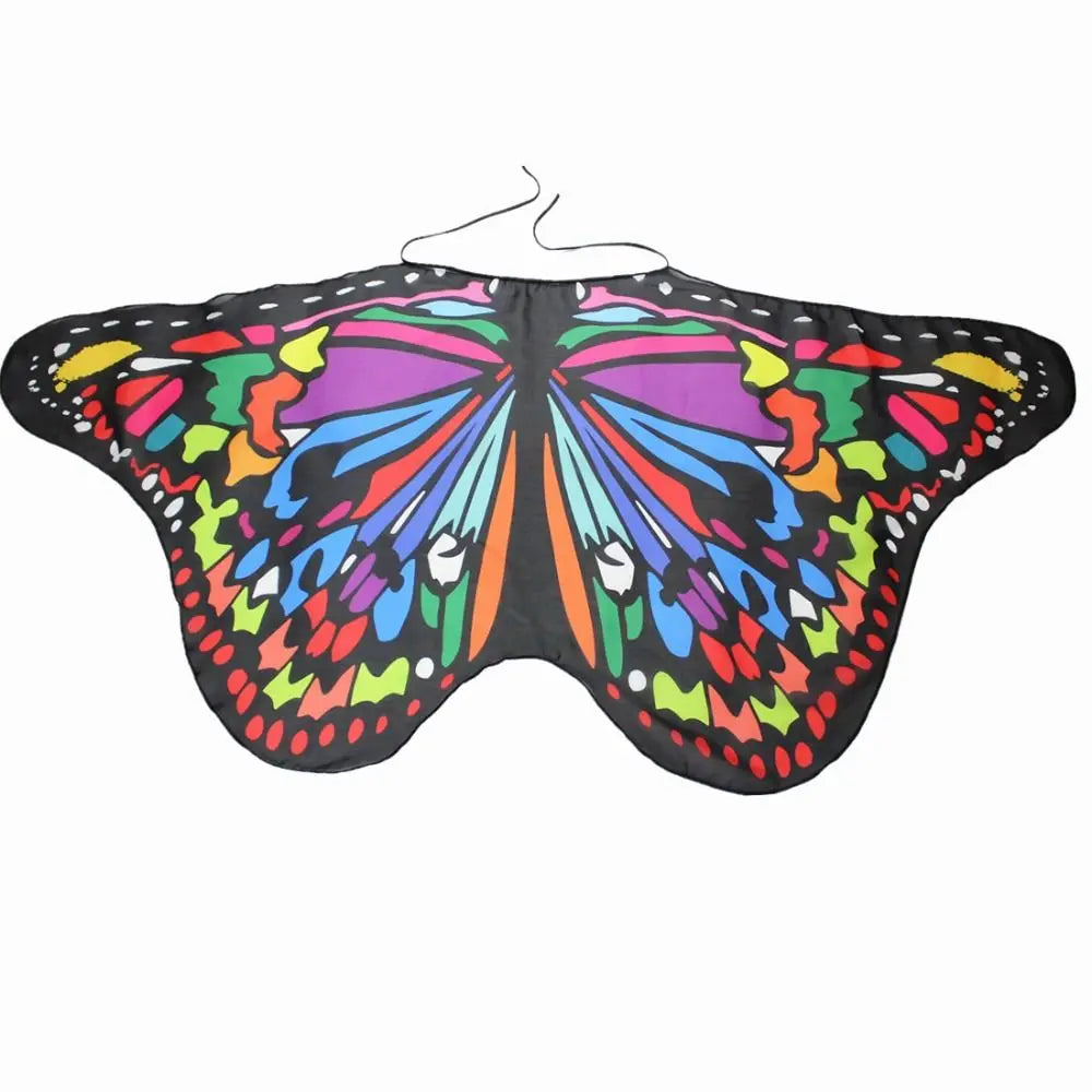 Kids Butterfly Fairy Wings Costume – Elf Angel Cloak for Halloween & Dress-Up