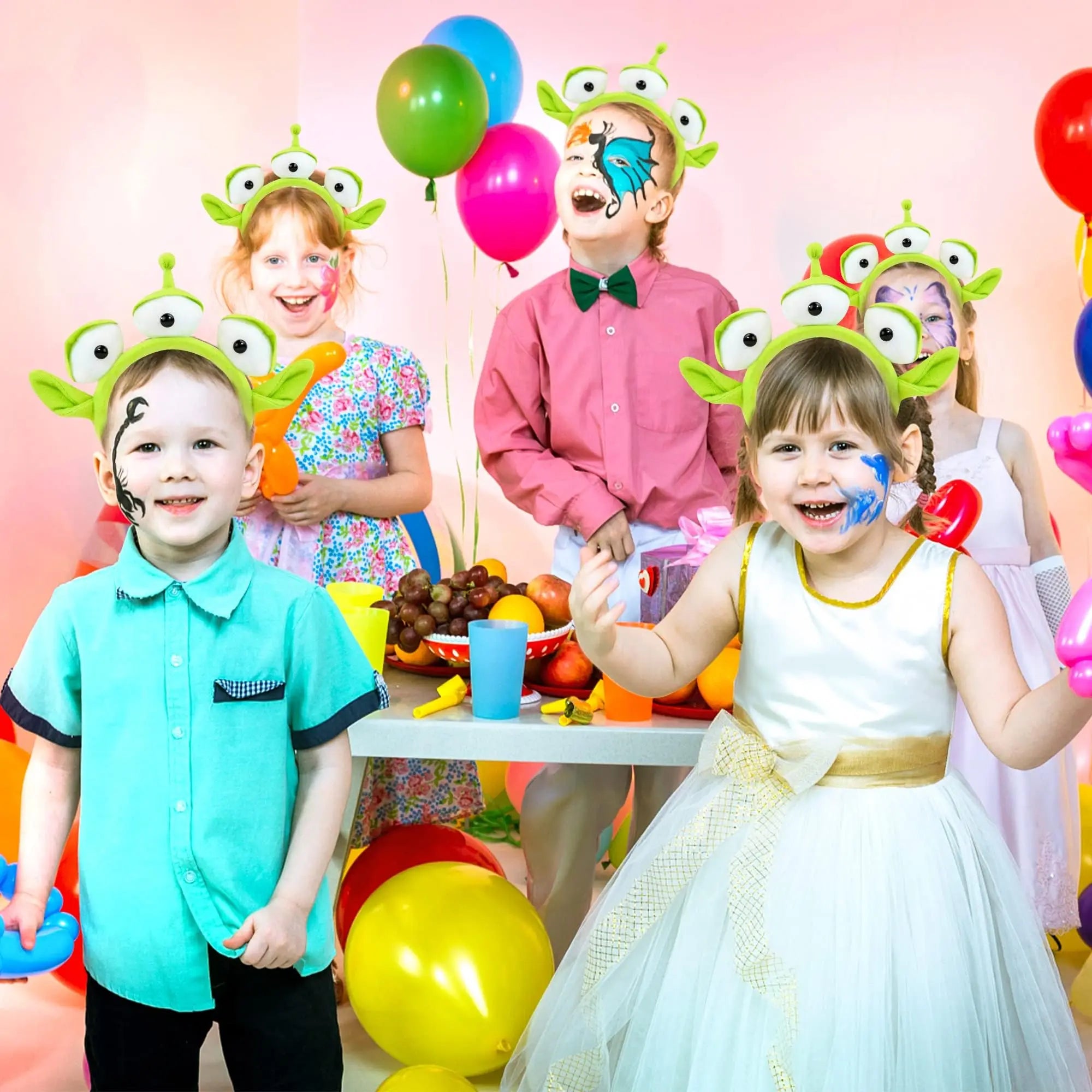 Three-Eyed Alien Halloween Headband – Monster Plush Party Headwear