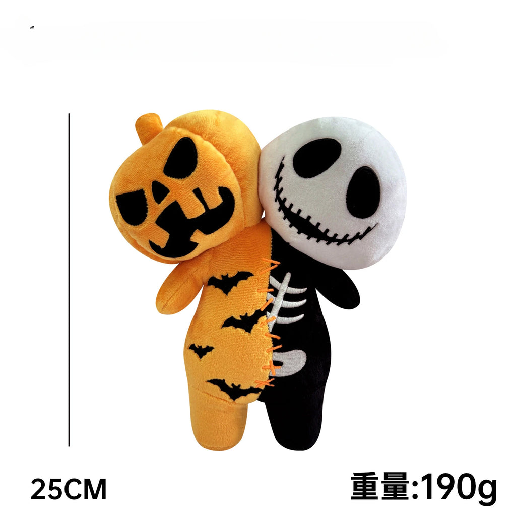 Nightmare Before Christmas Plush Doll – Halloween Pumpkin Skeleton Toy (25cm)