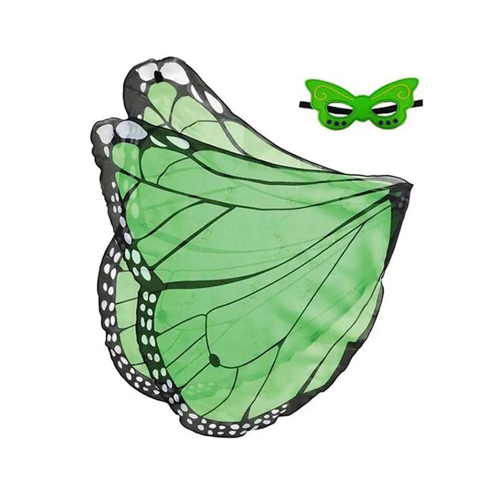 Kids Butterfly Fairy Wings Costume – Elf Angel Cloak for Halloween & Dress-Up