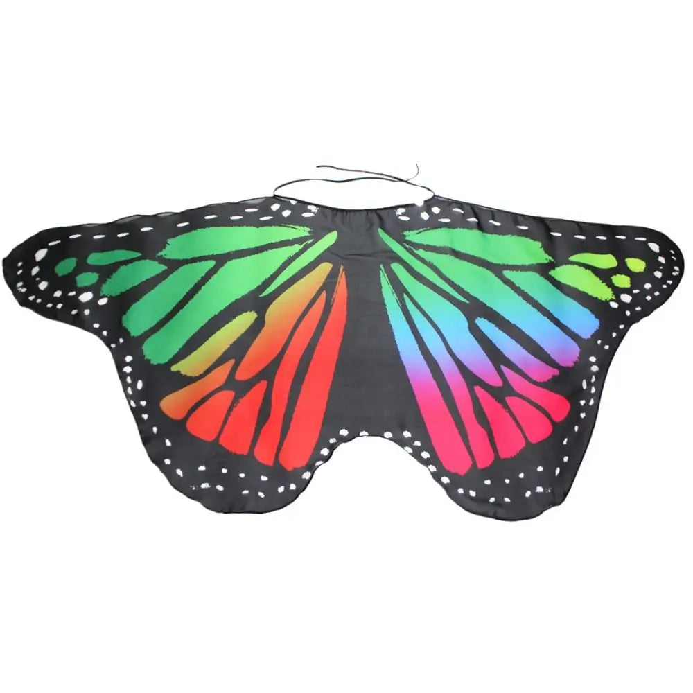 Kids Butterfly Fairy Wings Costume – Elf Angel Cloak for Halloween & Dress-Up