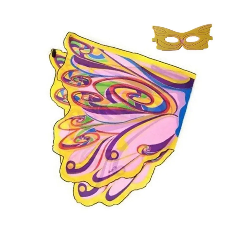 Kids Butterfly Fairy Wings Costume – Elf Angel Cloak for Halloween & Dress-Up
